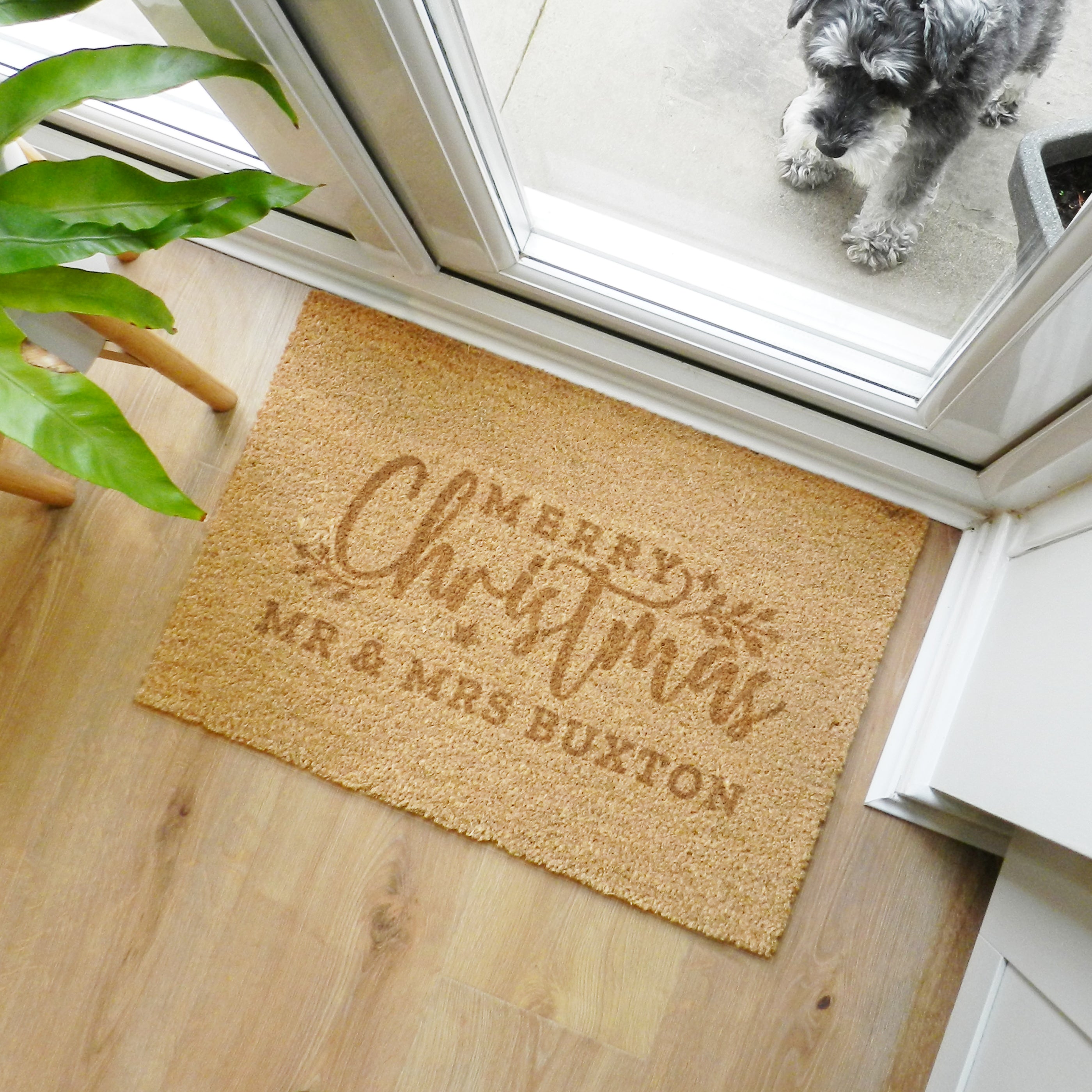 Personalised Christmas Indoor Doormat