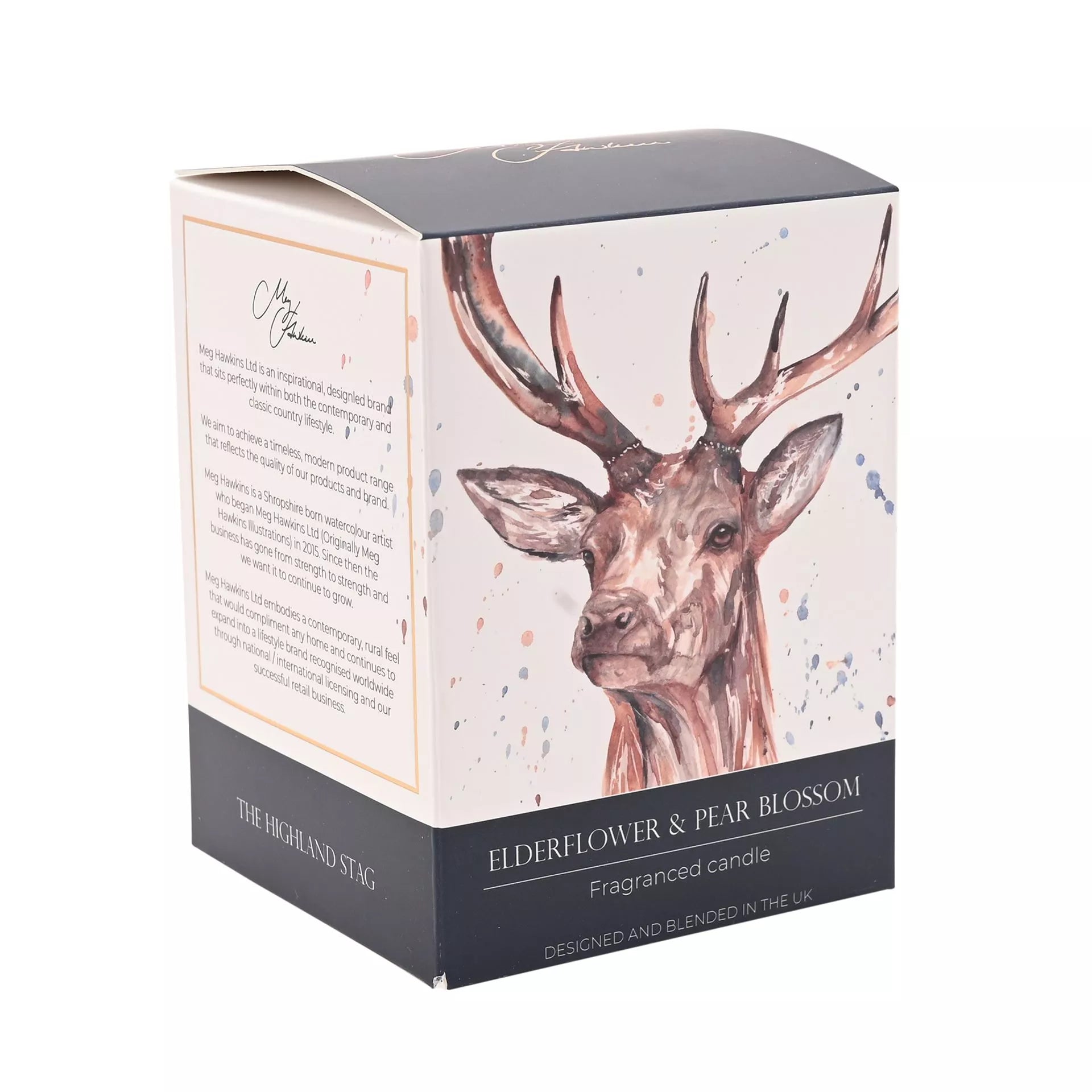 Elderflower & Pear Blossom Stag Candle
