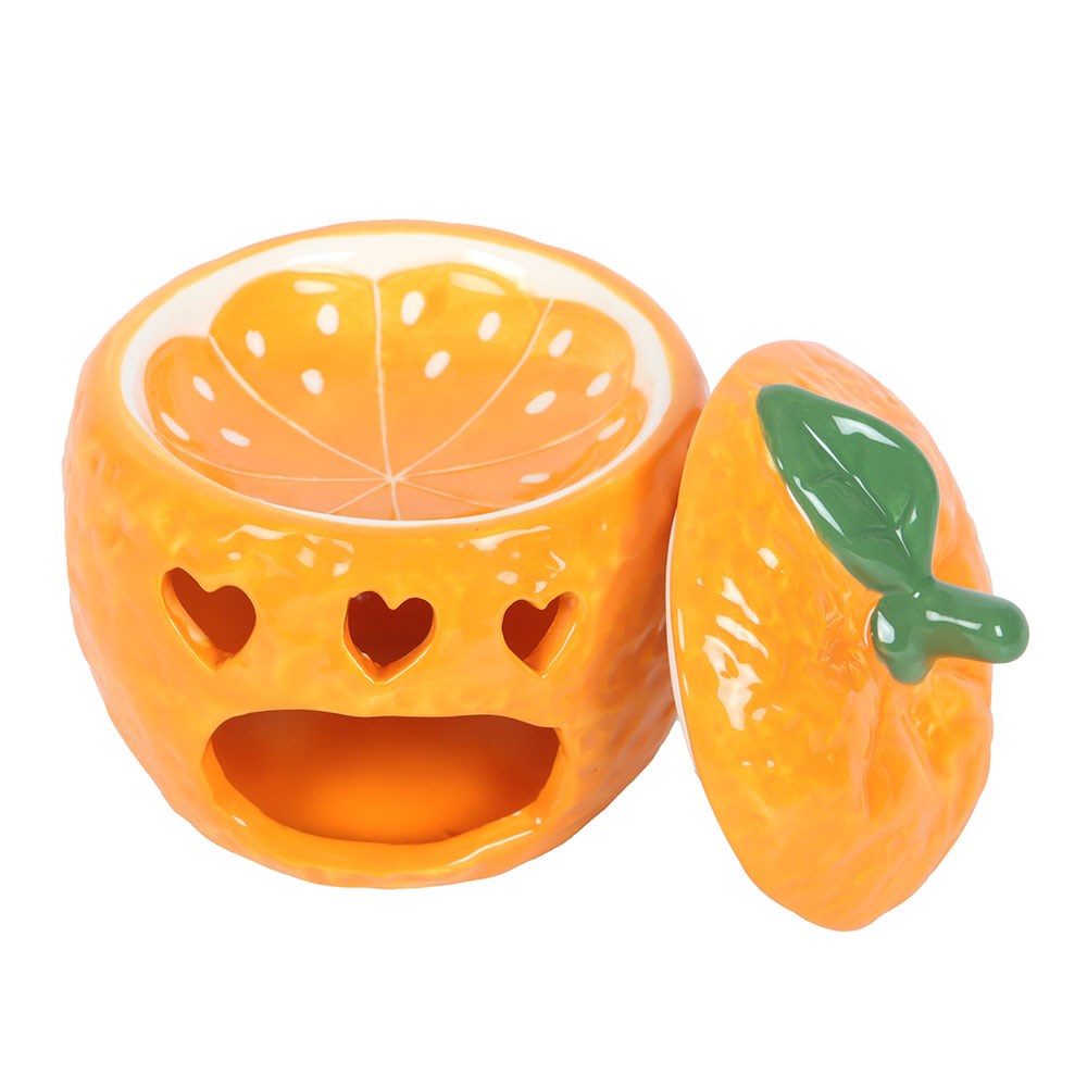 Orange Ceramic Oil Burner