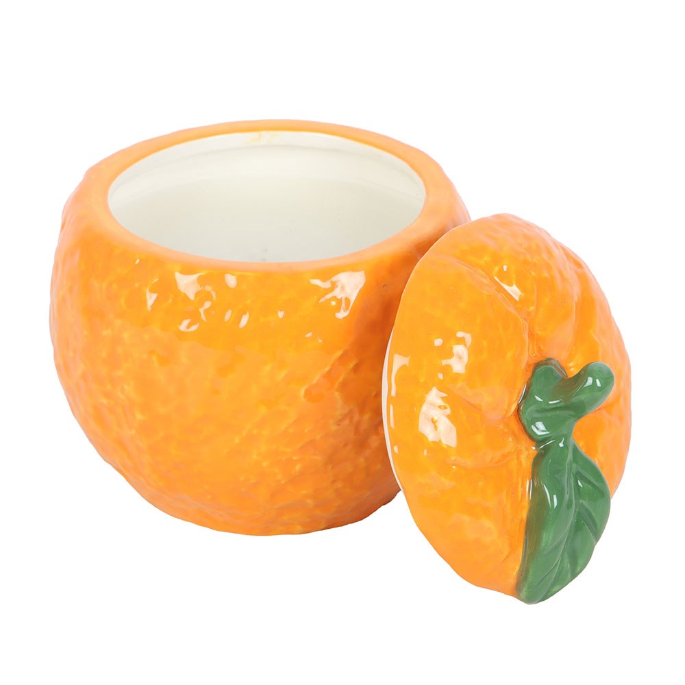 Orange Shaped Scented Candle Jar