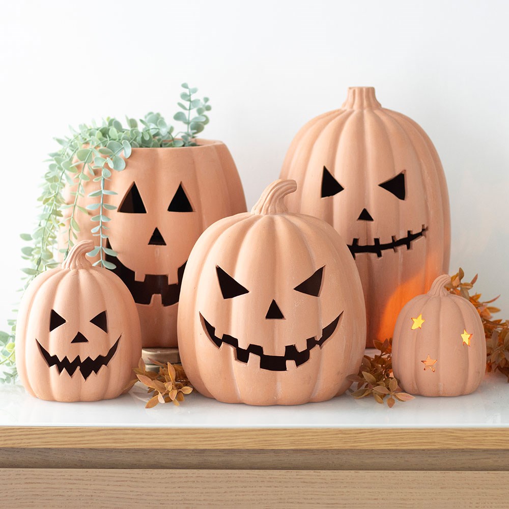 Small Terracotta Pumpkin Ornament