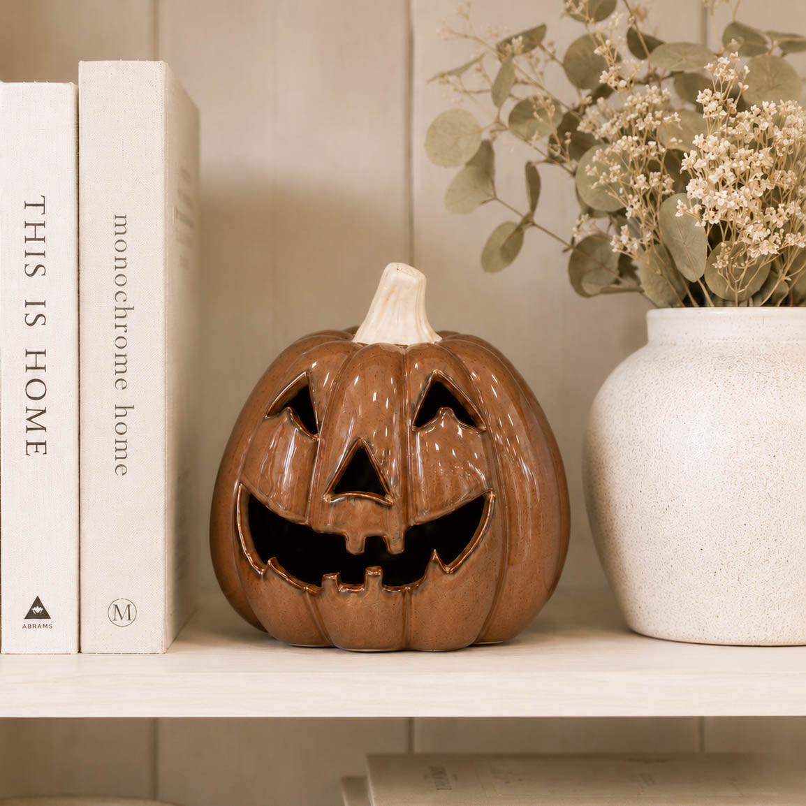Chocolate Brown Pumpkin Ornament