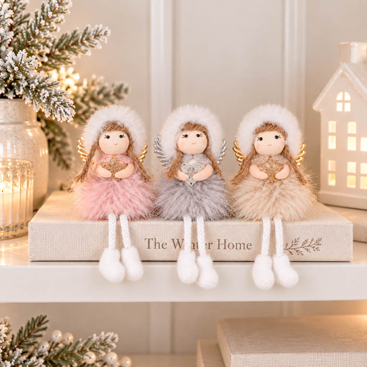 Sparkle Christmas Fairy Shelf Sitters Set of 3