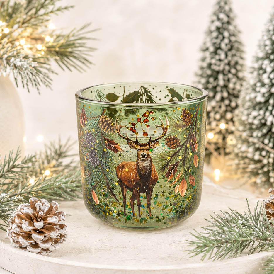 BACK SEPT Pine Forest LED Glass Candle
