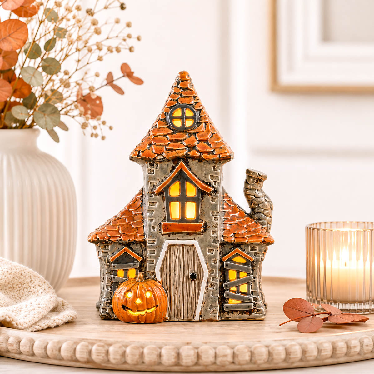 Spooky Halloween Tealight House
