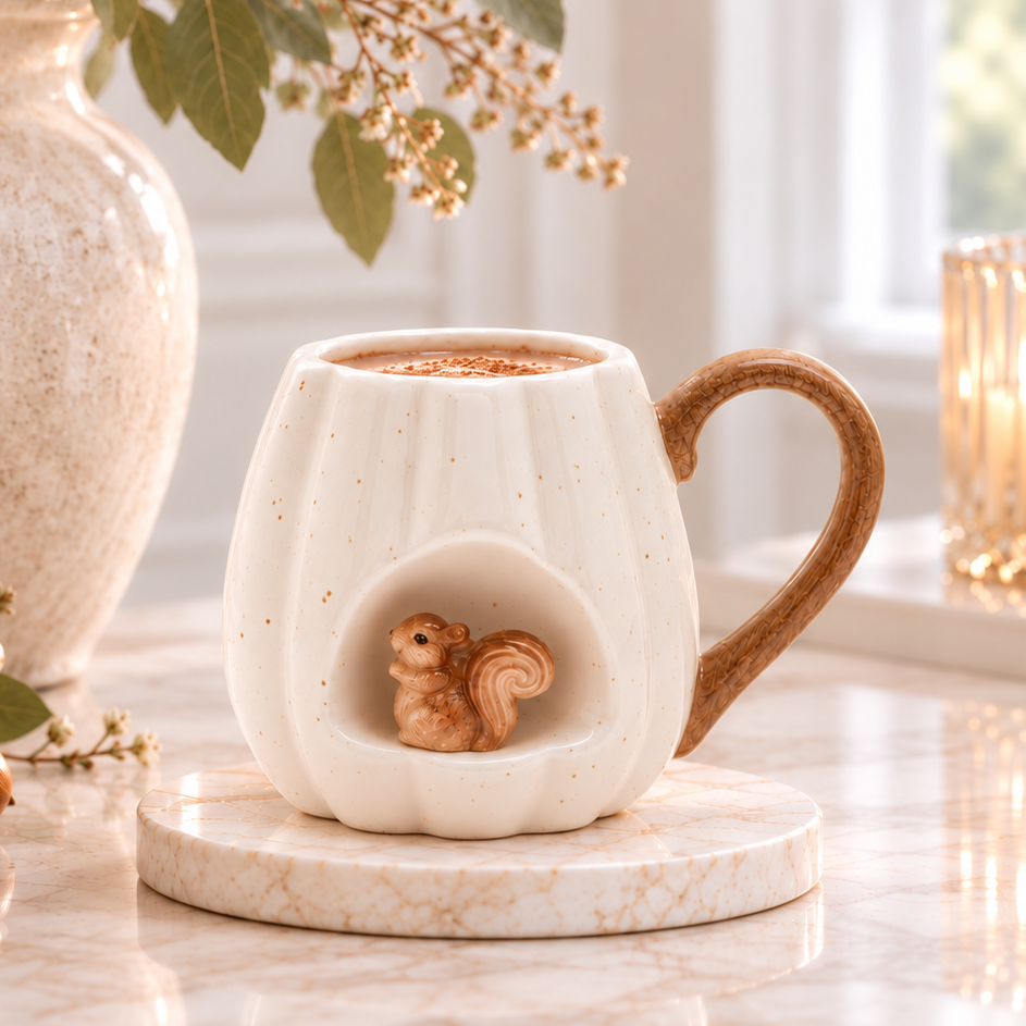 Country Living Squirrel Mug