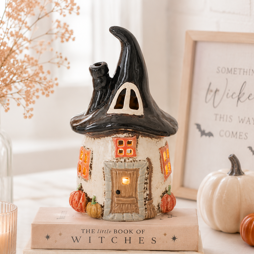 Village Pottery Witches House Tealight Holder