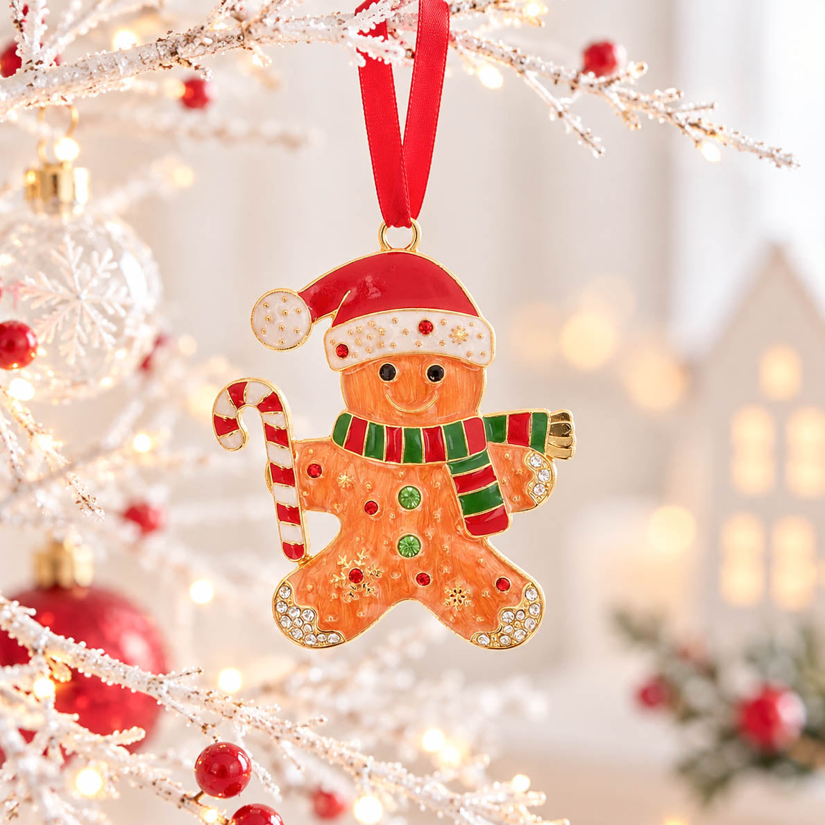 Christmas Treasures Gingerbread Man Tree Hanger