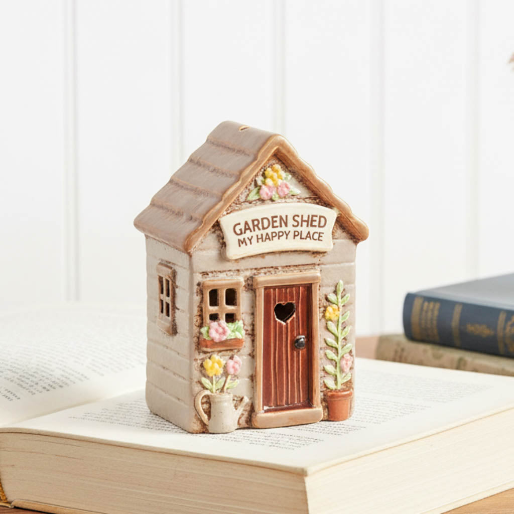Village Pottery Tealight Garden Shed