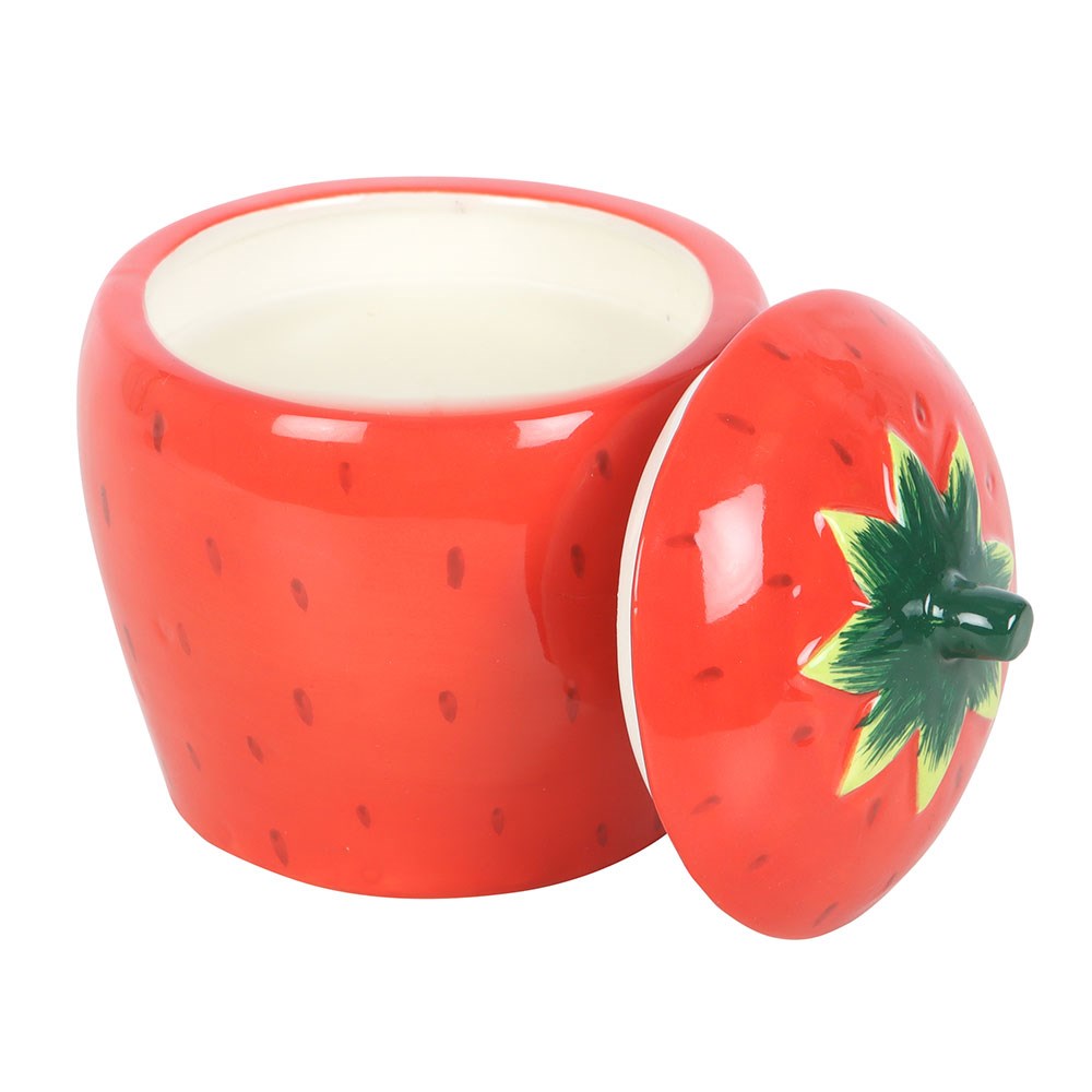 Strawberry Shaped Scented Candle Jar