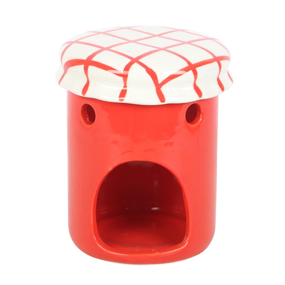 Strawberry Jam Jar Oil Burner & Wax Warmer