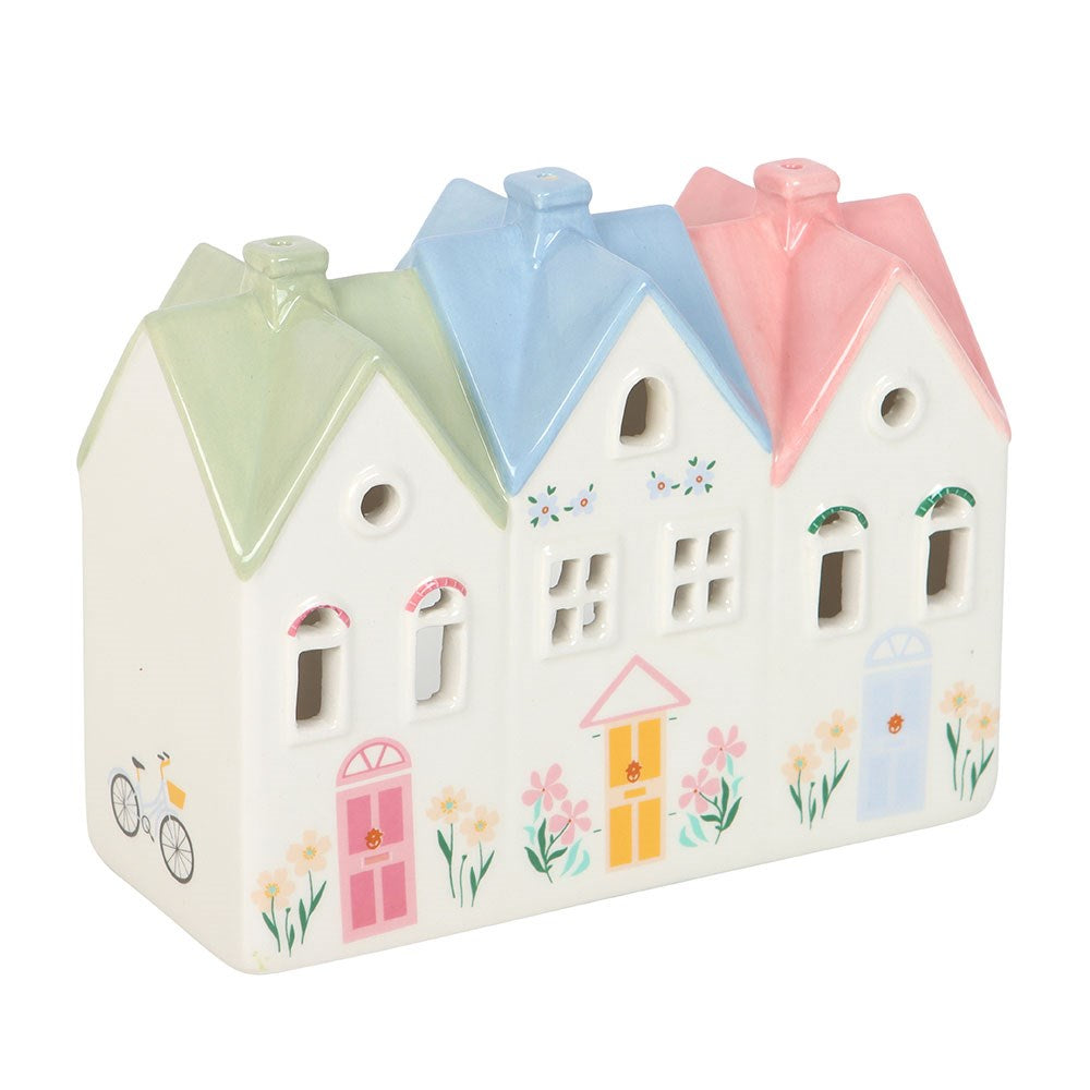 Pastel House Tealight House & Incense Cone Burner