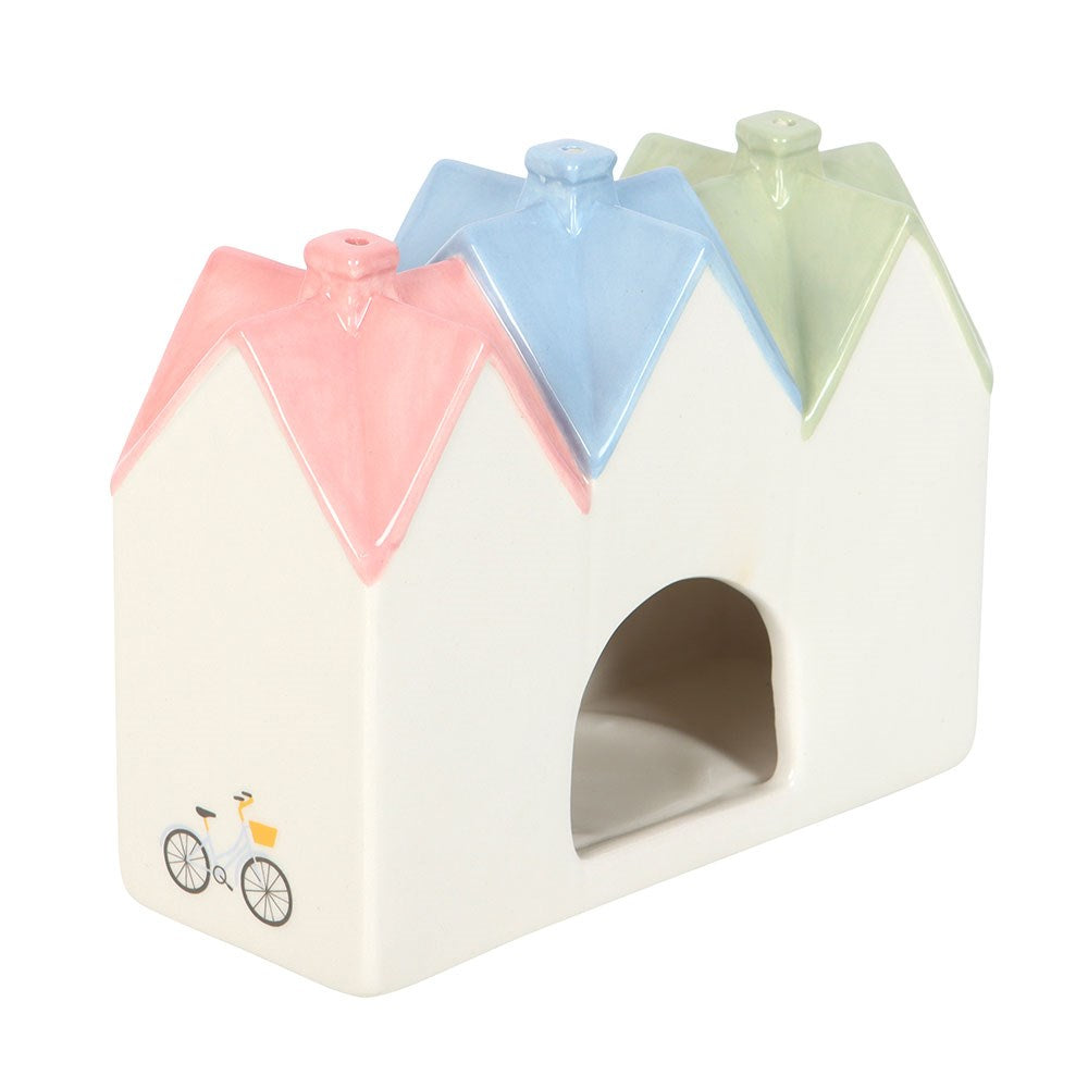 Pastel House Tealight House & Incense Cone Burner