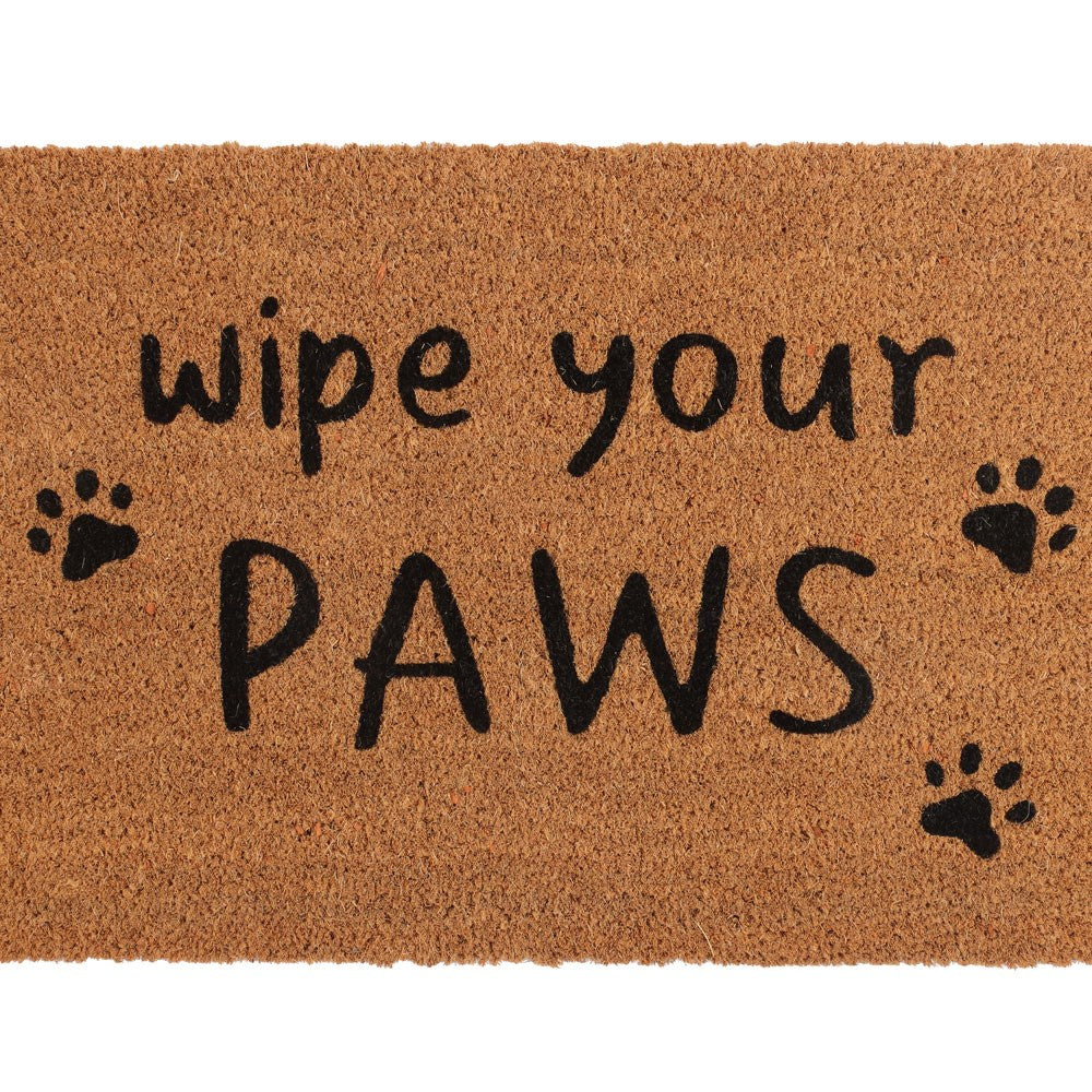 Wipe Your Paws Natural Doormat