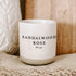 Sandalwood Rose Soy Candle Stoneware Jar - Picture Perfect Interiors