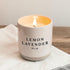 Lemon Lavender Soy Candle Stoneware Jar - Picture Perfect Interiors