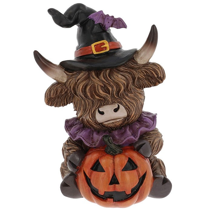 Halloween Witch Highland Cow
