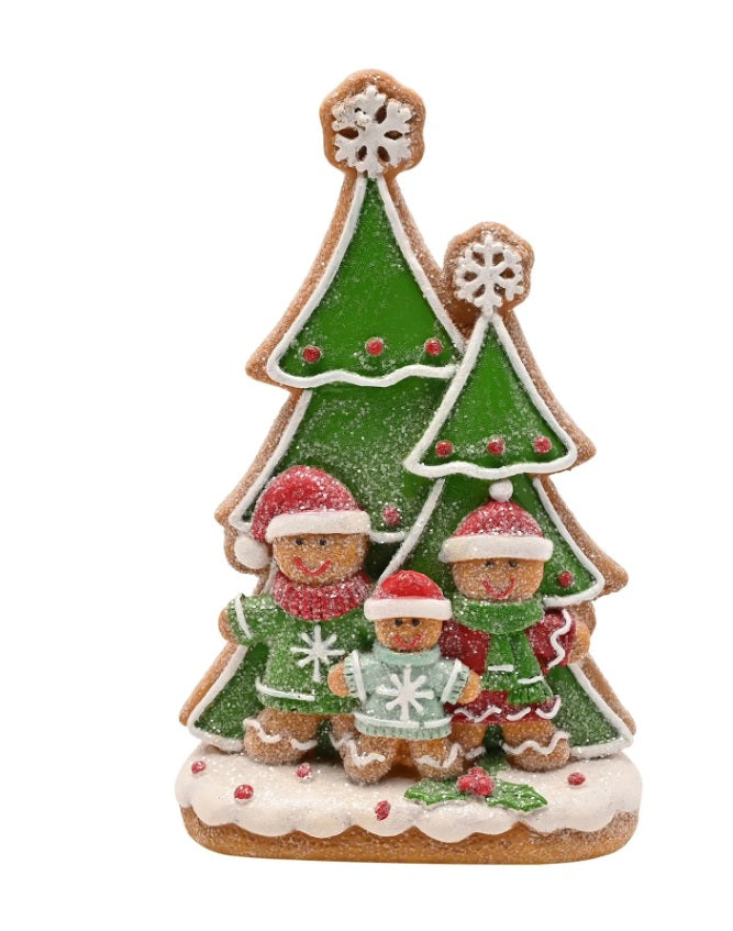 Gingerbread Family with Tree