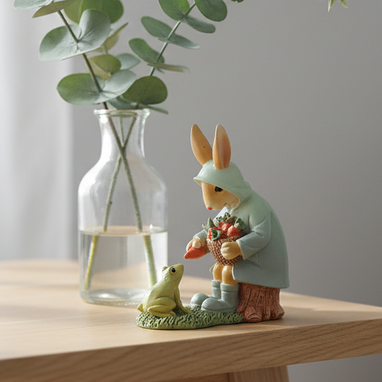 Bunny &amp; Frog Ornament