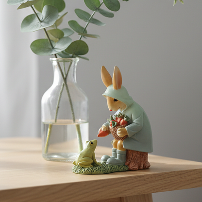 Bunny &amp; Frog Ornament