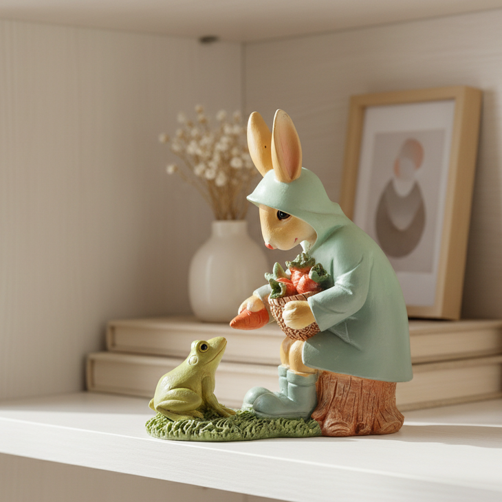 Bunny &amp; Frog Ornament