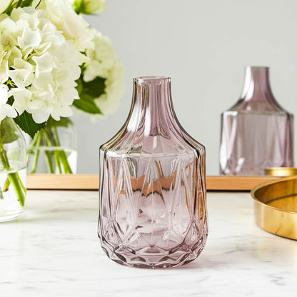 Vintage Amethyst Glass Bottle Vase