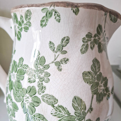 Vintage Clematis Garden Jug Vase