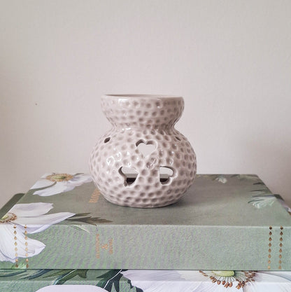 Small Mocha Heart Oil Burner