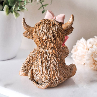 Happy Hour Happy Highland Cow Figurine