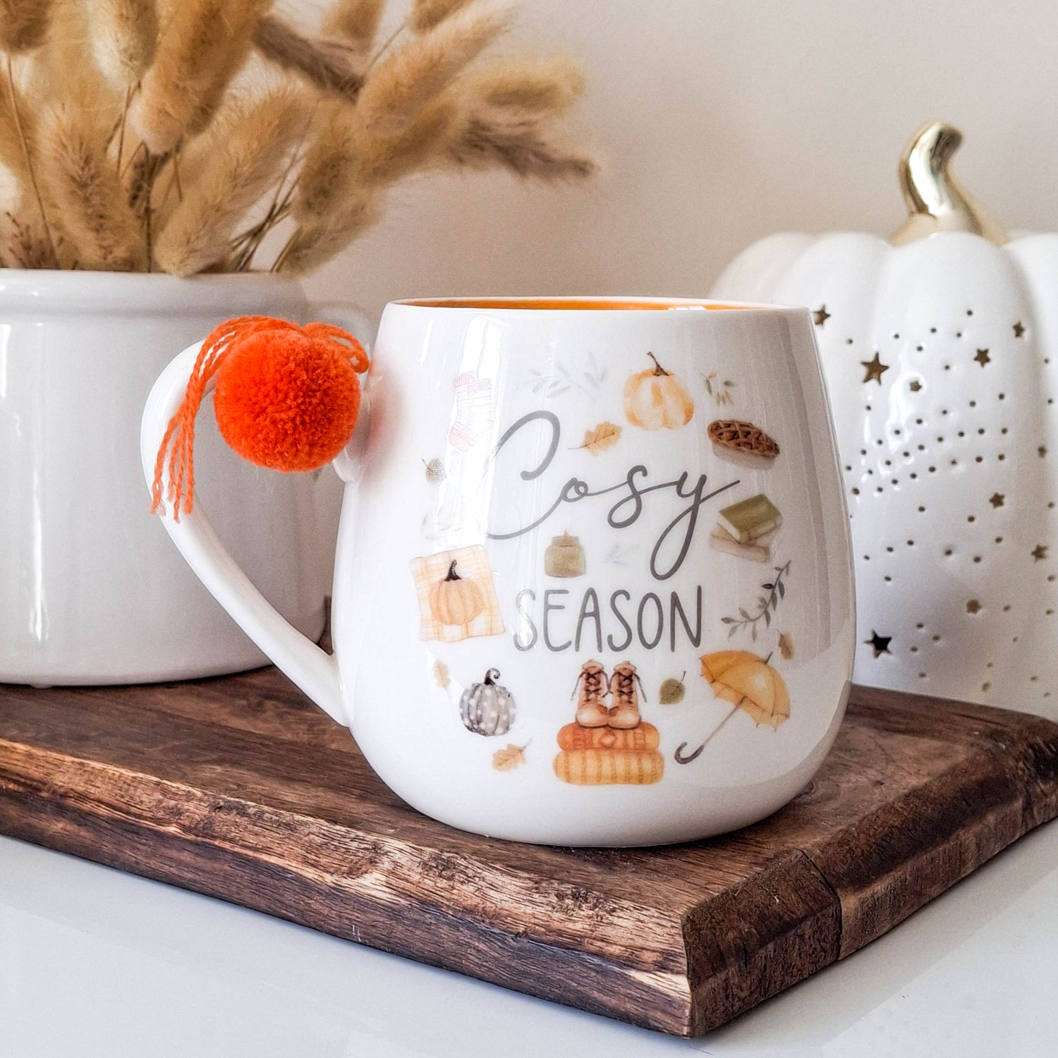BACK JULY Cosy Season Mug with Pom Pom