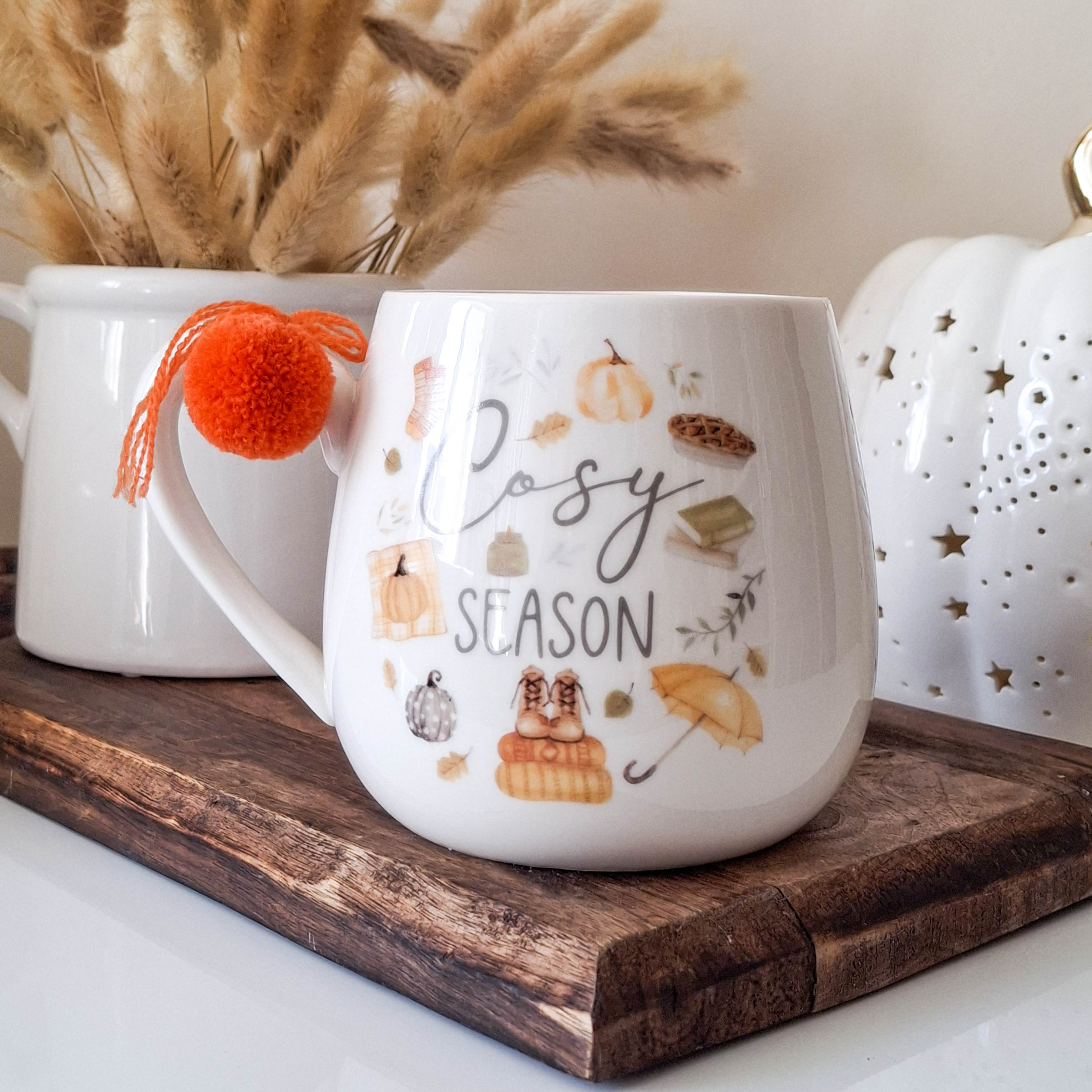 BACK JULY Cosy Season Mug with Pom Pom