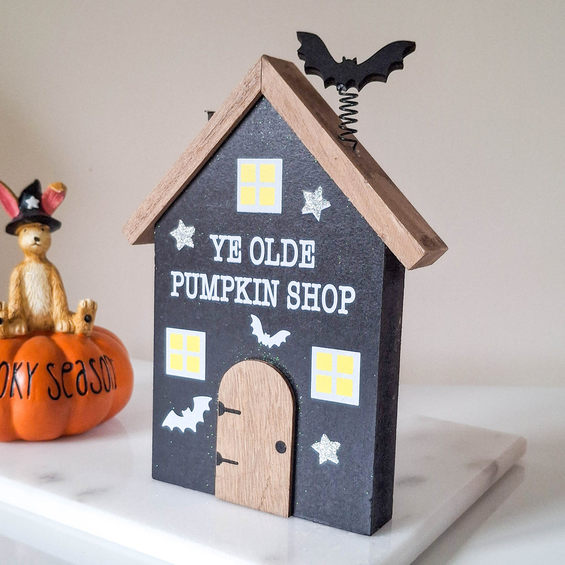 Ye Olde Pumpkin Shop Wooden Plaque
