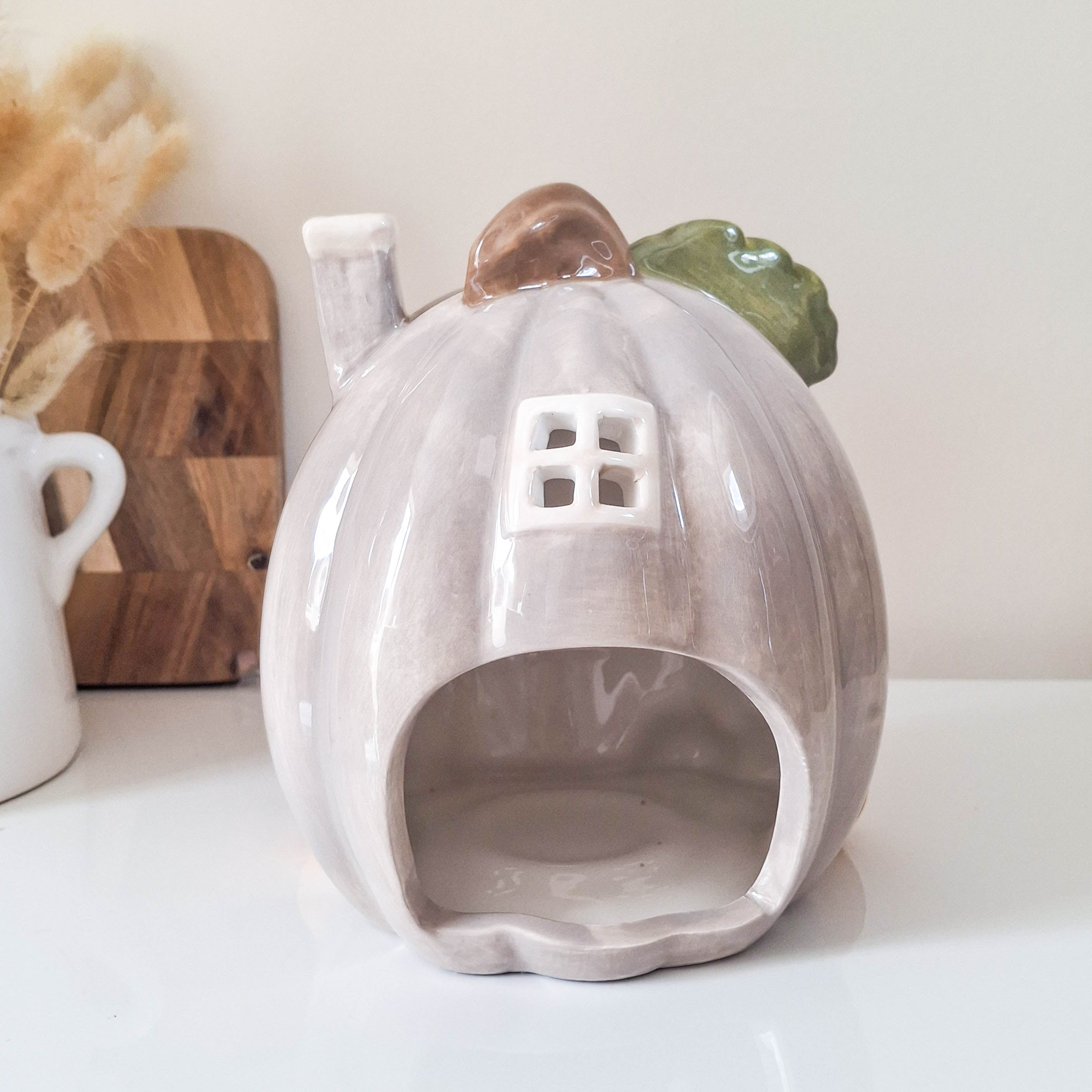 BACK JULY Pumpkin Tealight House