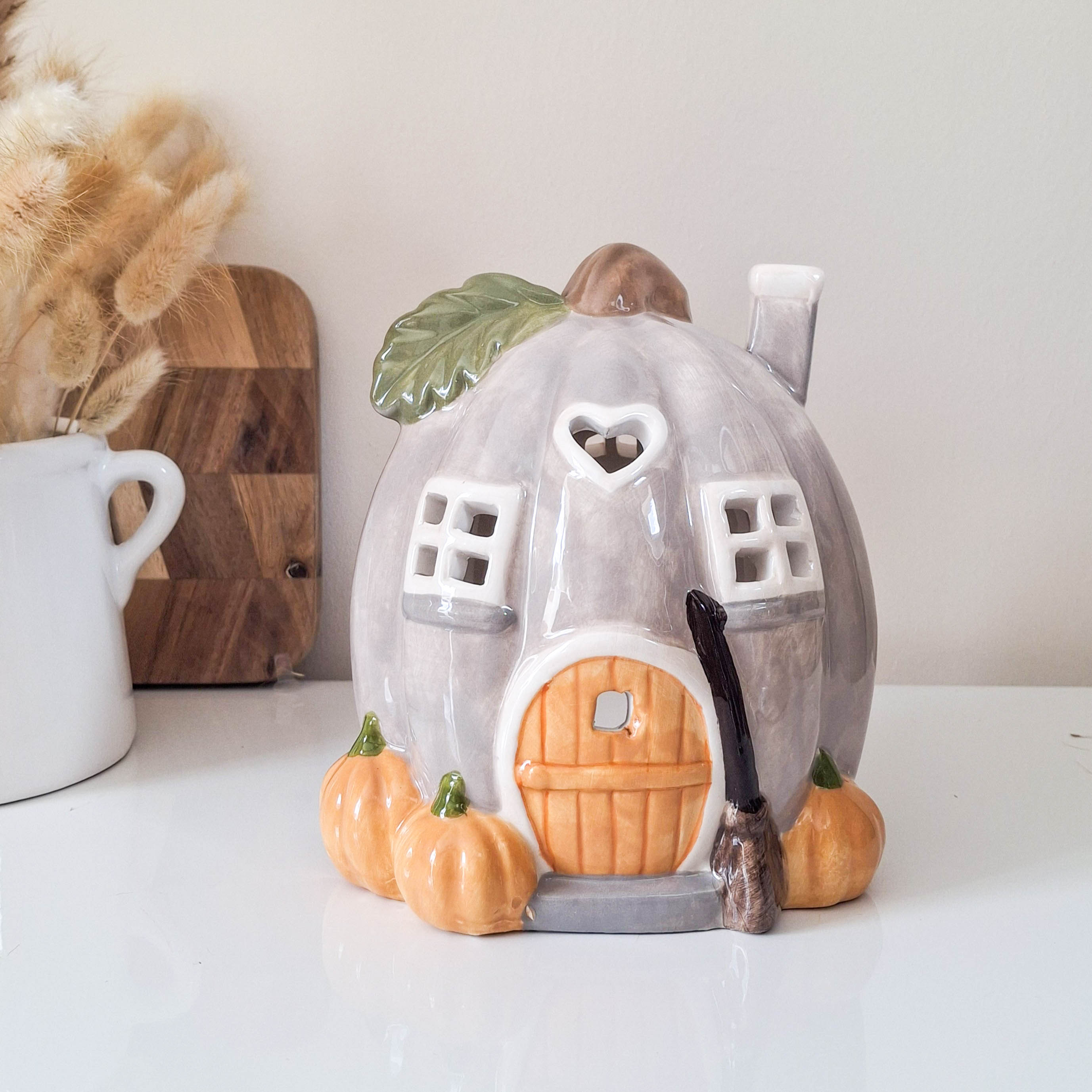 BACK JULY Pumpkin Tealight House