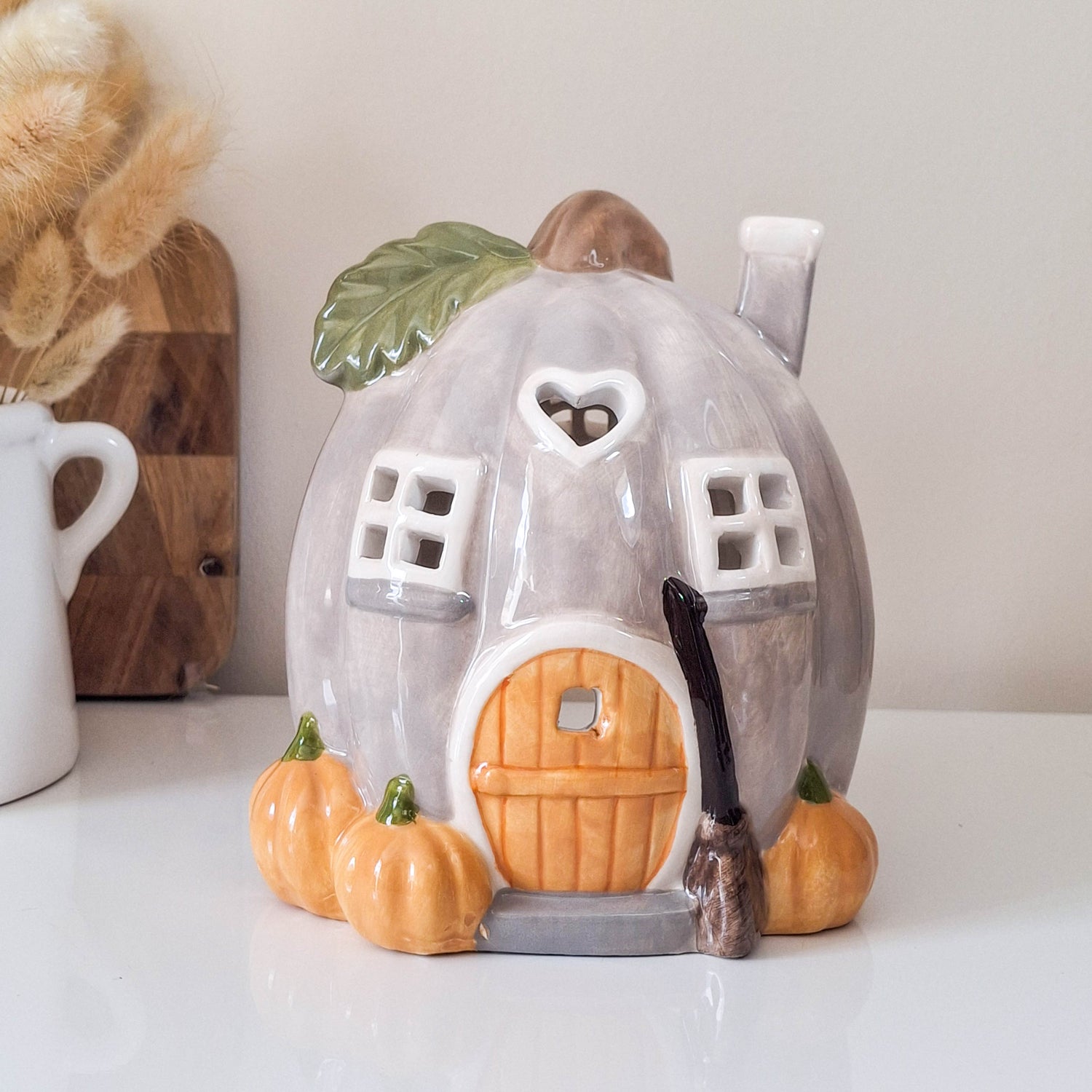 BACK JULY Pumpkin Tealight House