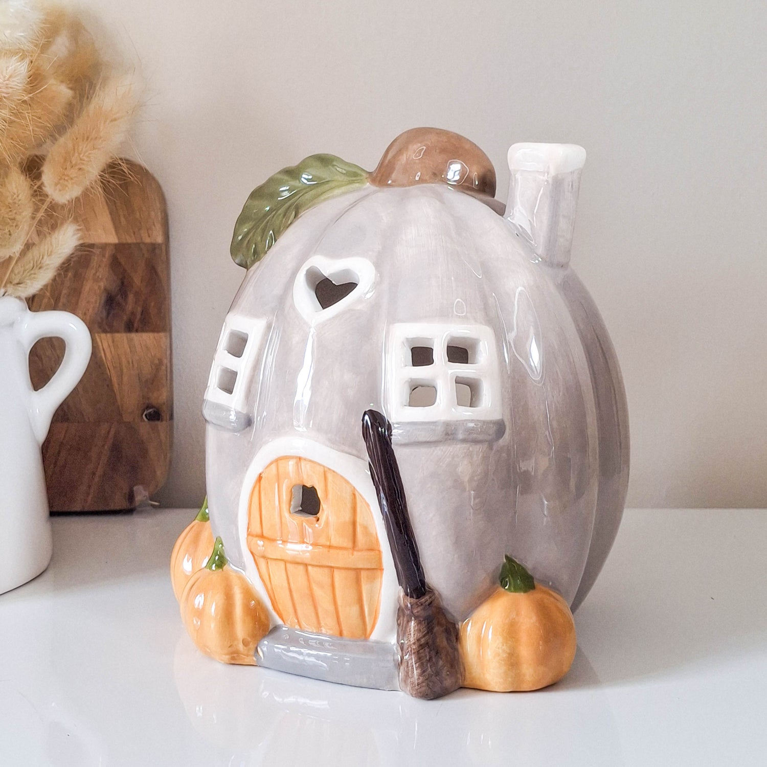 BACK JULY Pumpkin Tealight House