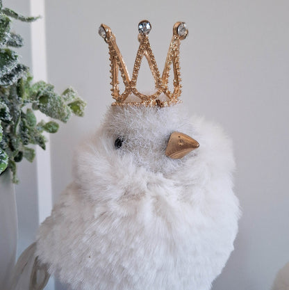 Cream &amp; Gold Standing Bird