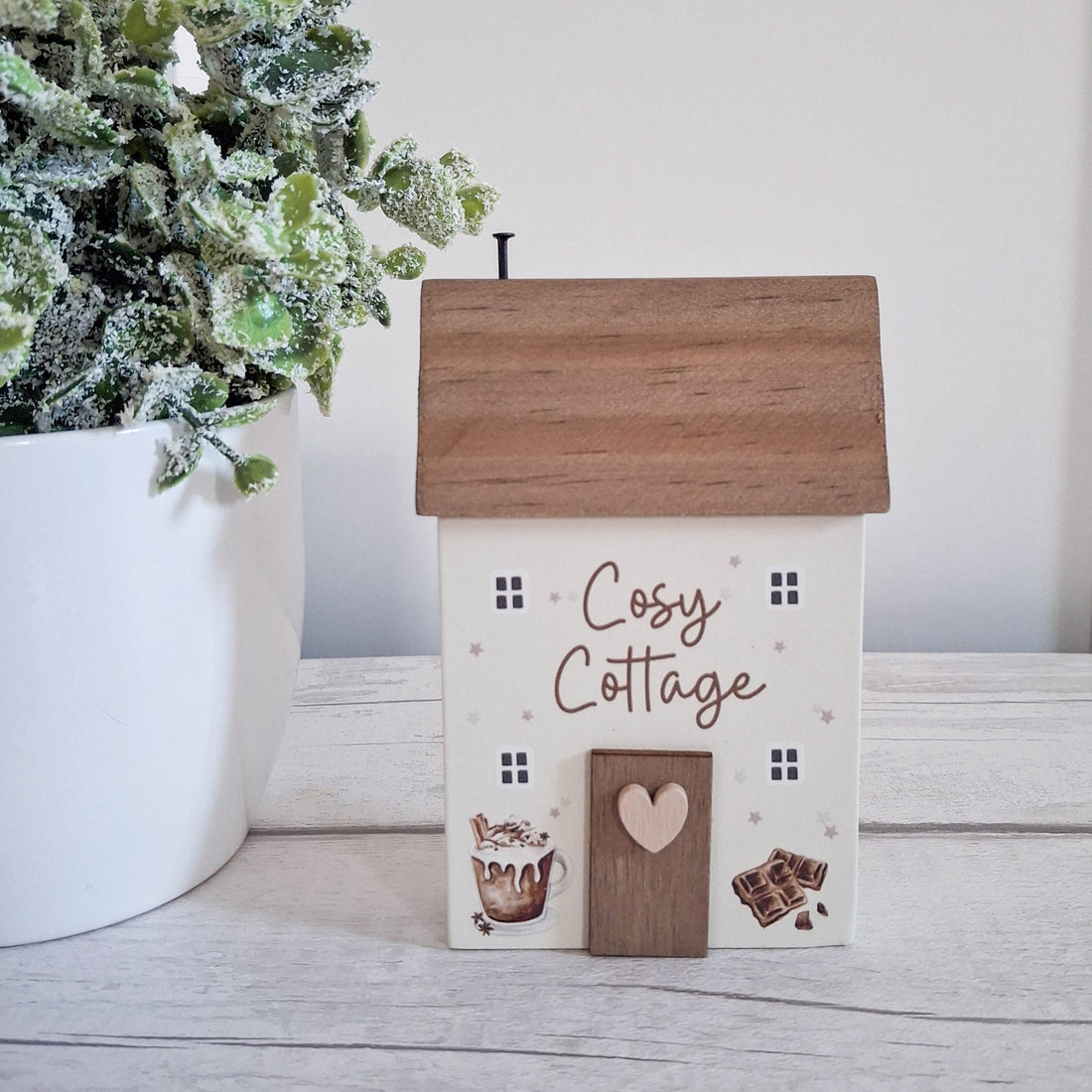 Cosy Time Small Wooden House Block