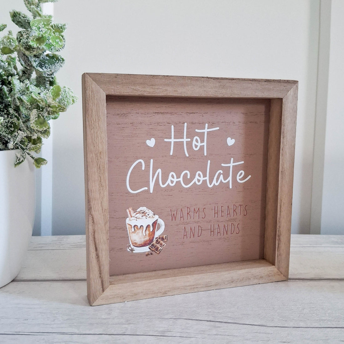Hot Chocolate Wooden Sign