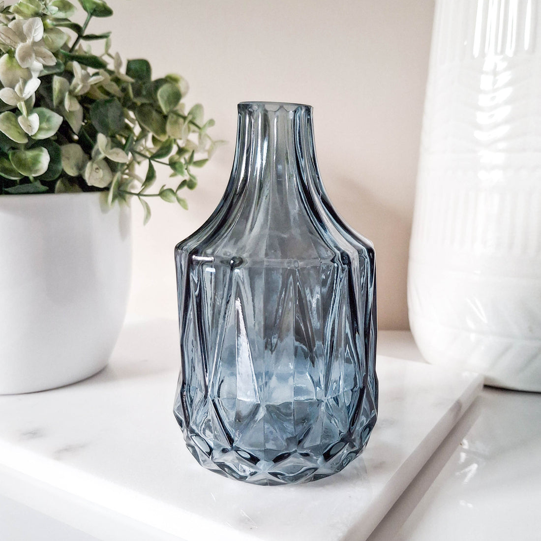 Vintage Blue Bottle Vase