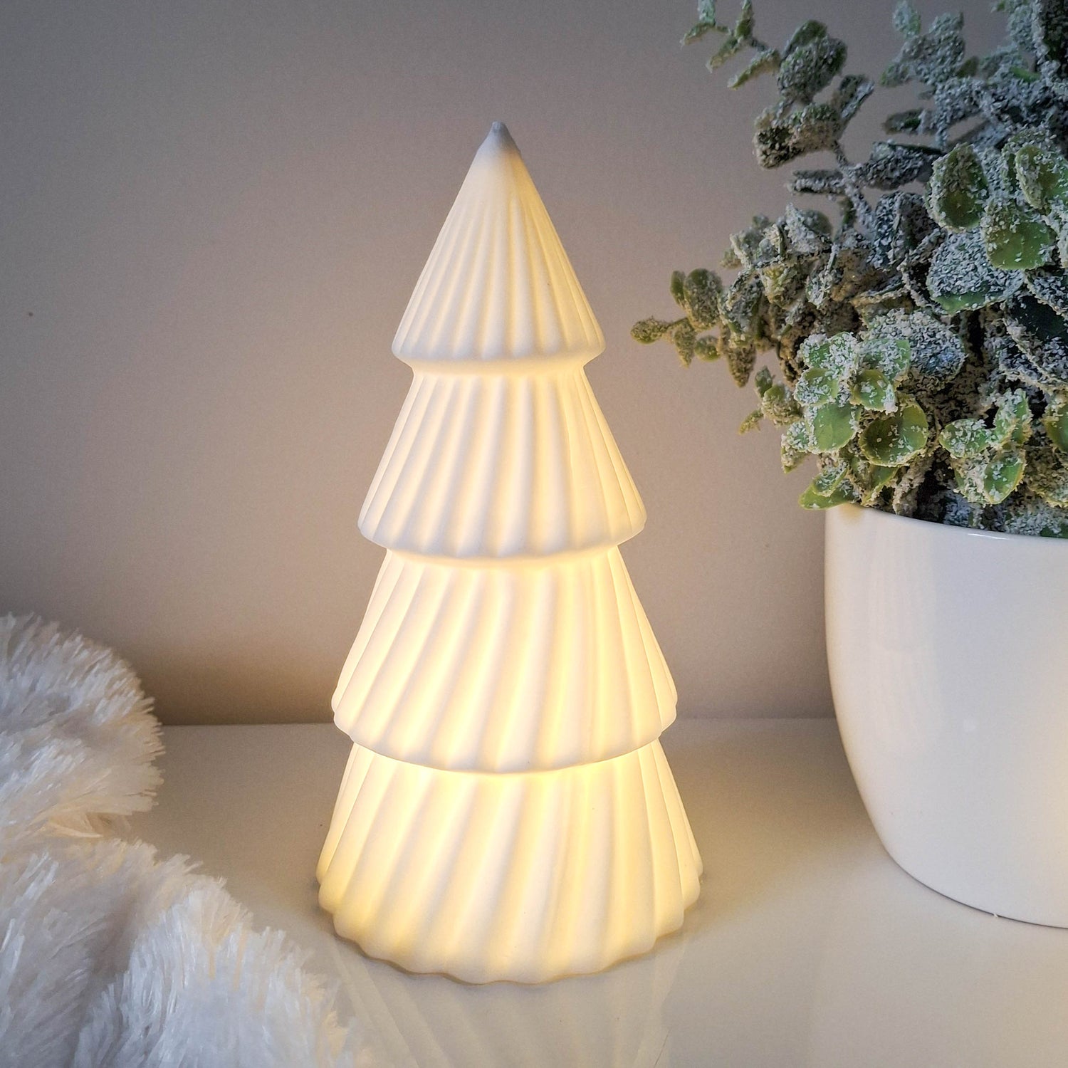 Matt White LED Christmas Tree