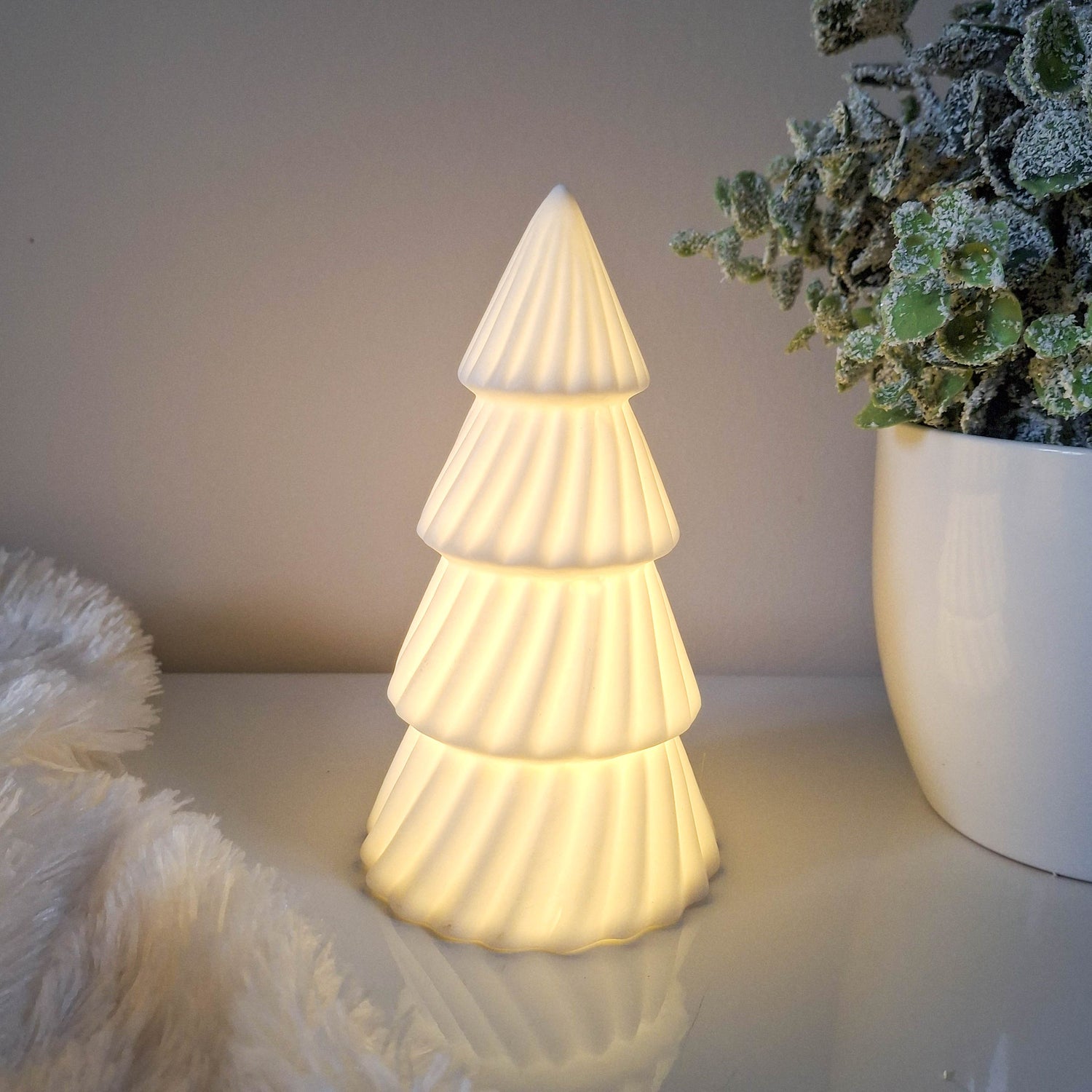 Matt White LED Christmas Tree