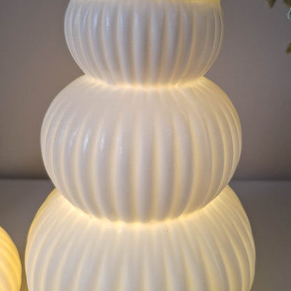 Matt White LED Snowman