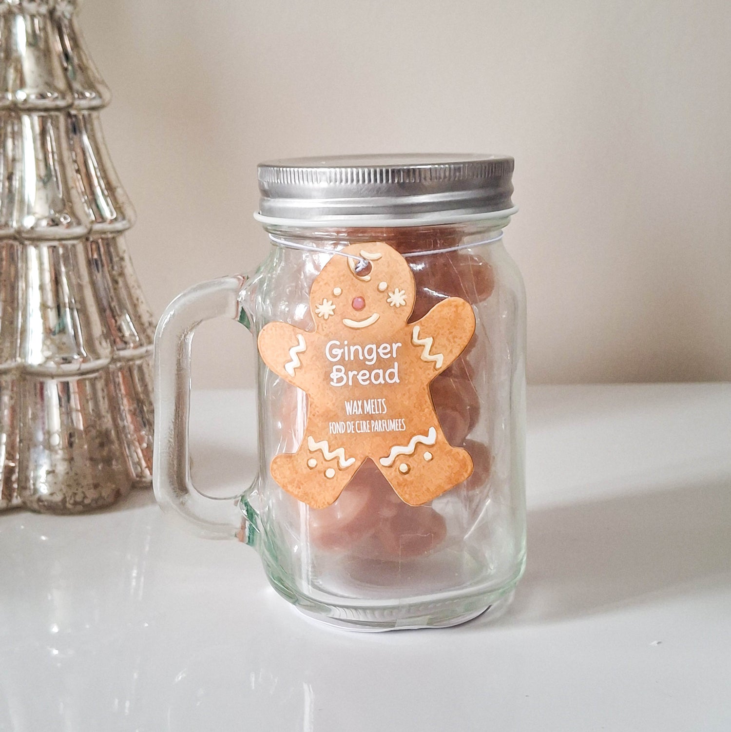 10 Gingerbread Wax Melts in Mason Jar