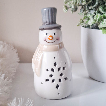 White LED Snowman Ornament