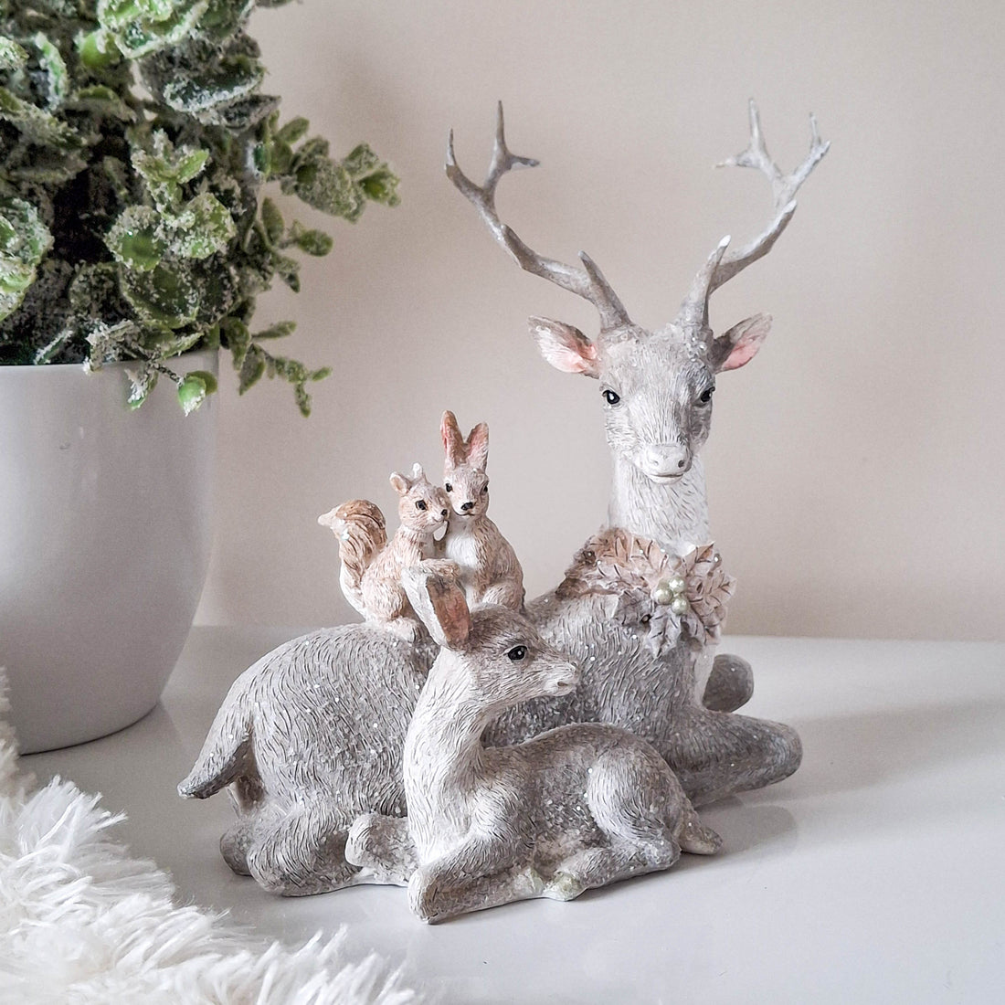 Stag &amp; Woodland Animals Ornament