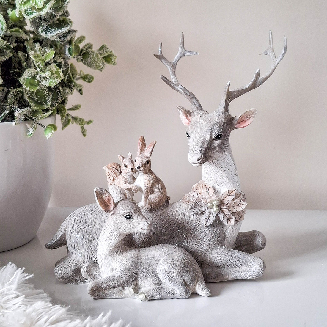 Stag &amp; Woodland Animals Ornament