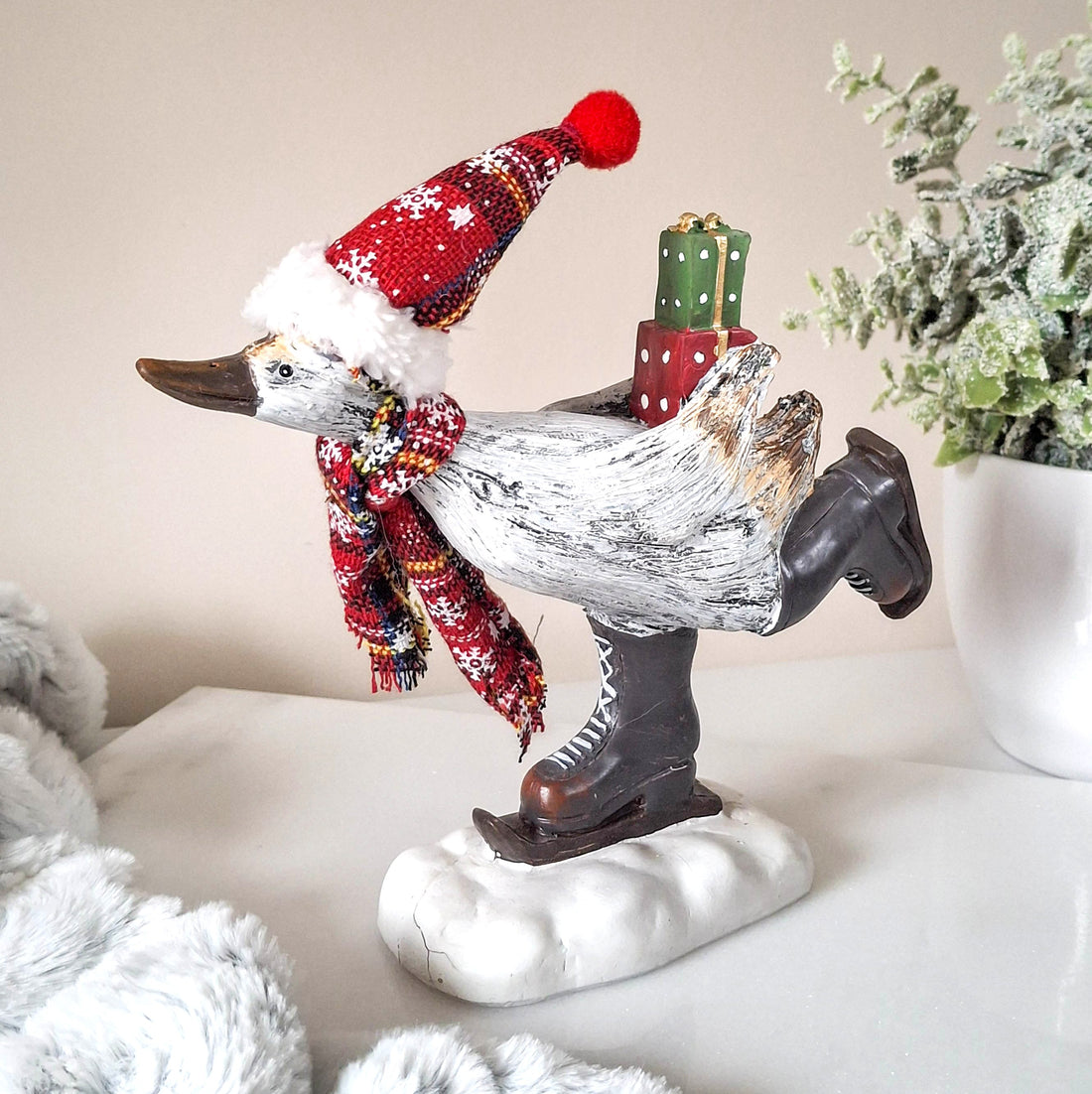 Christmas Skating Duck Ornament