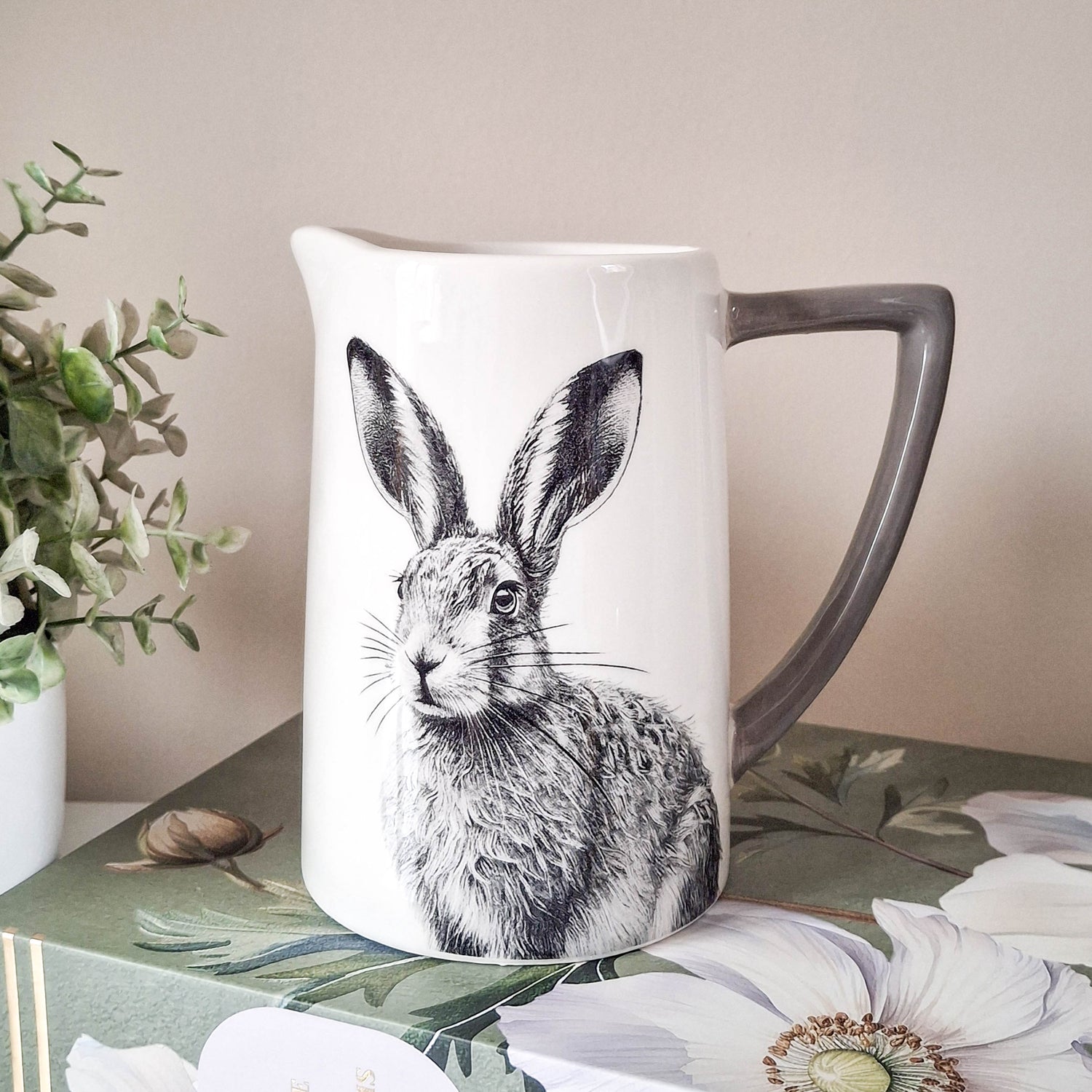 Country Hare Ceramic Jug