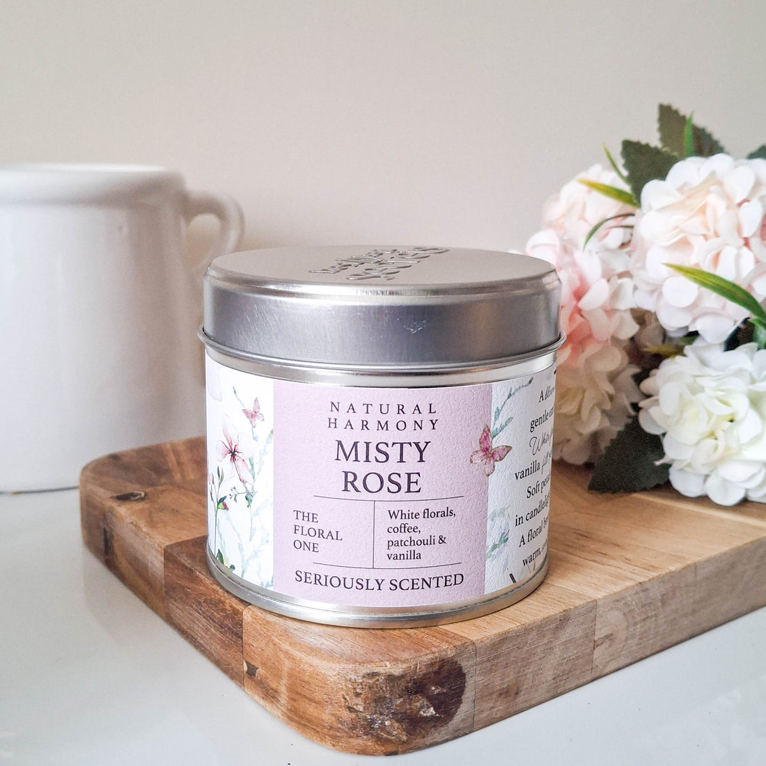 Natural Harmony Misty Rose Scented Candle